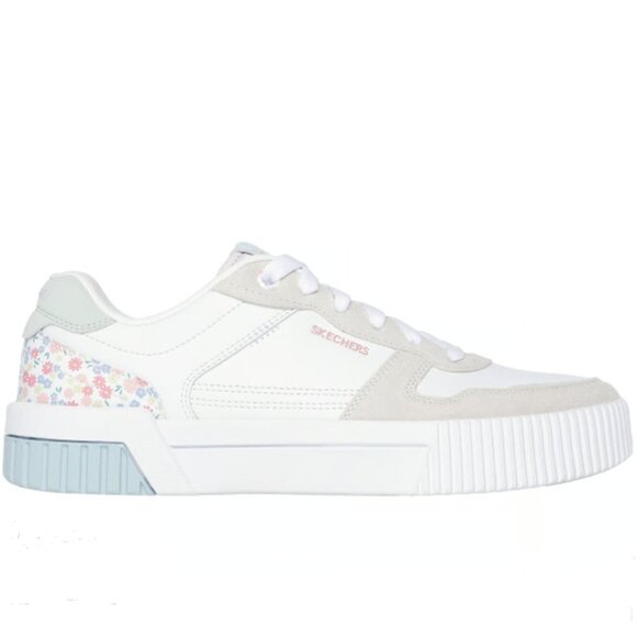 Skechers Jade Floral Print Suede Court Sneakers -Dainty Florals Size 9.5 NWT - Picture 1 of 2